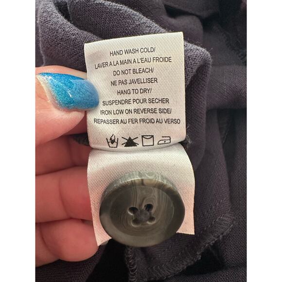 Gentle Fawn Navy Caesar Coastal Grandma High Waisted Linen Pleated Pants XS - Picture 14 of 15